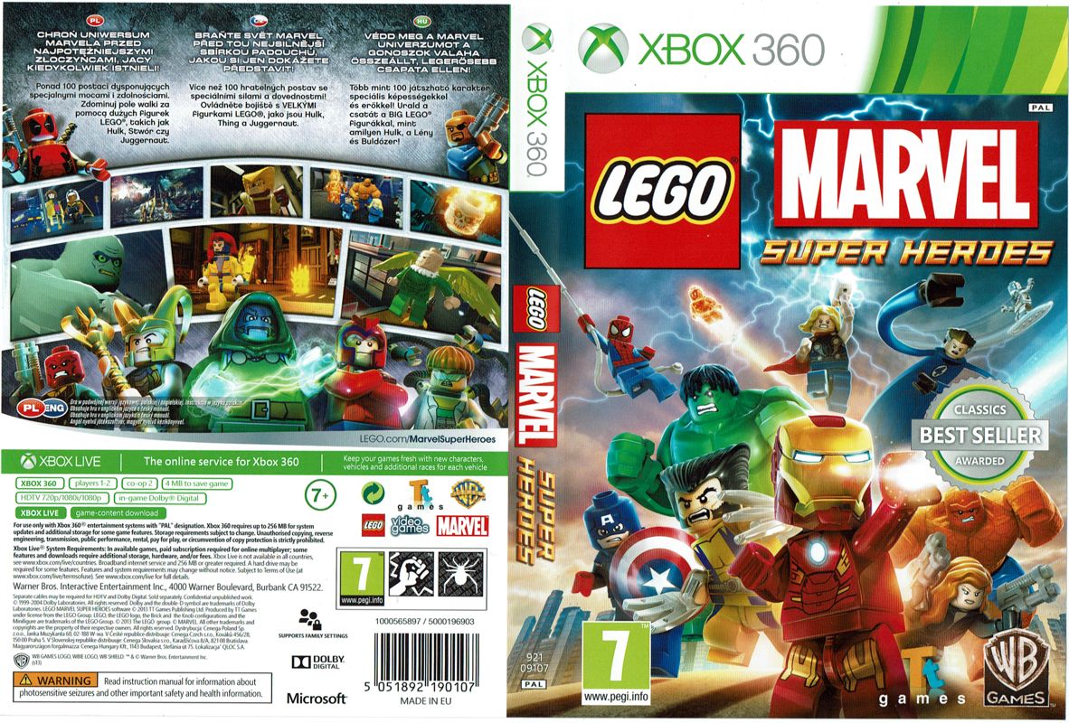 LEGO Marvel Super Heroes [Toys”R”Us Edition] box art for Xbox 360
